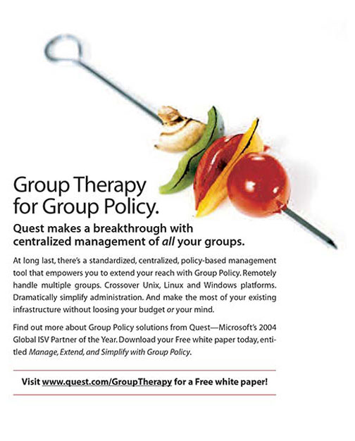 Group Policy enterprise software ad copy by Monocle Creative